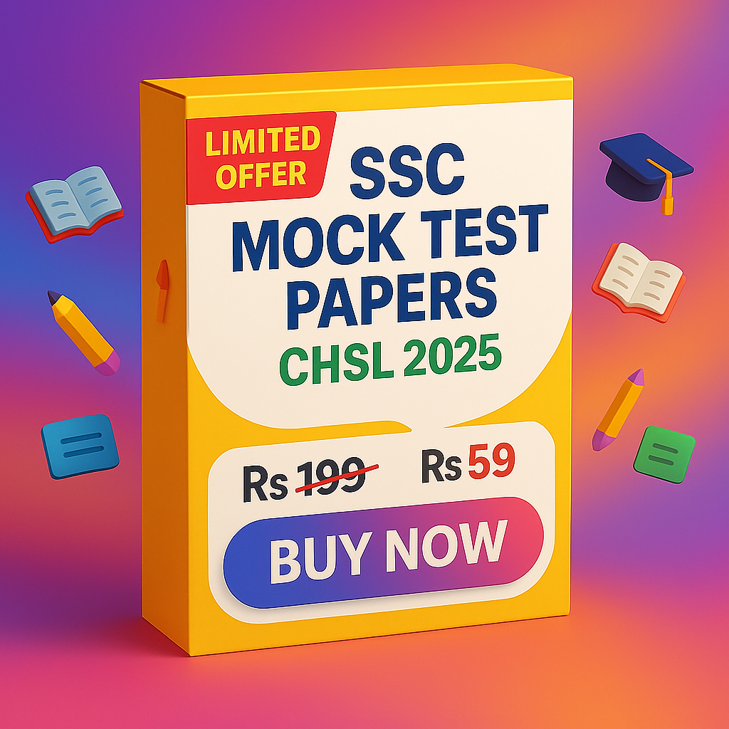 SSC CHSL Mock Test Papers 2025 - Set 2 (100 Questions + Solutions)